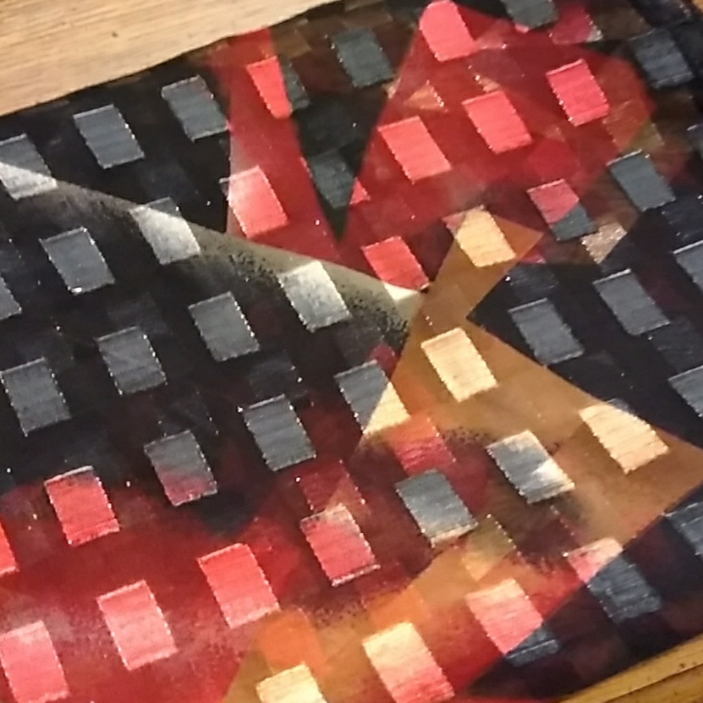 Oblong Silk-like Scarf Holiday - Picture 3 of 3